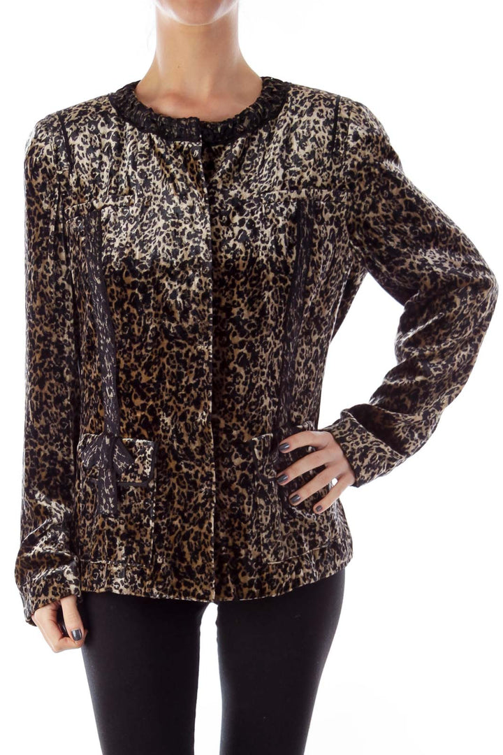 Animal Print Velvet Jacket