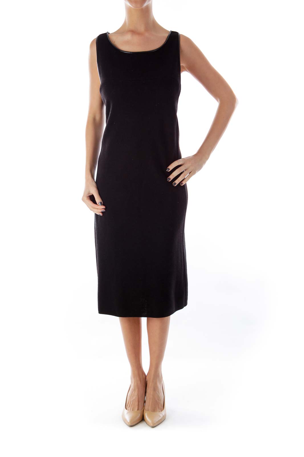 Black Merino Knit Dress