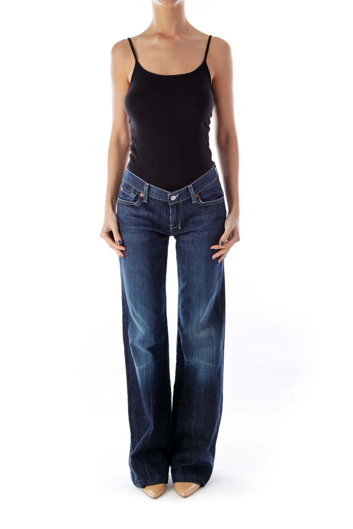 Dark Blue Flare Jeans