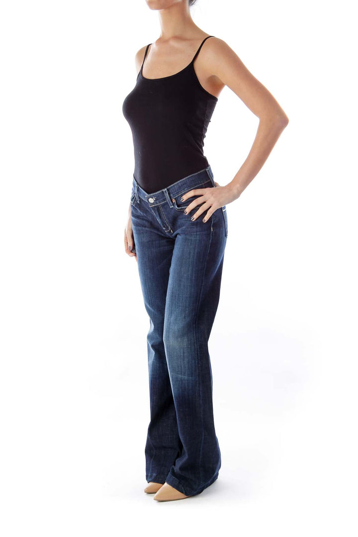 Dark Blue Flare Jeans