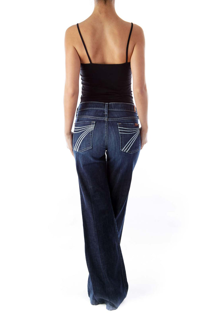 Dark Blue Flare Jeans