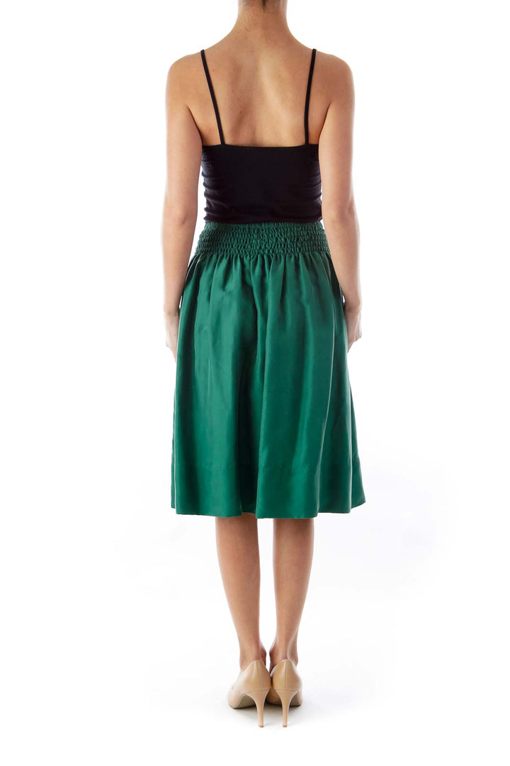 Green A Line Skirt