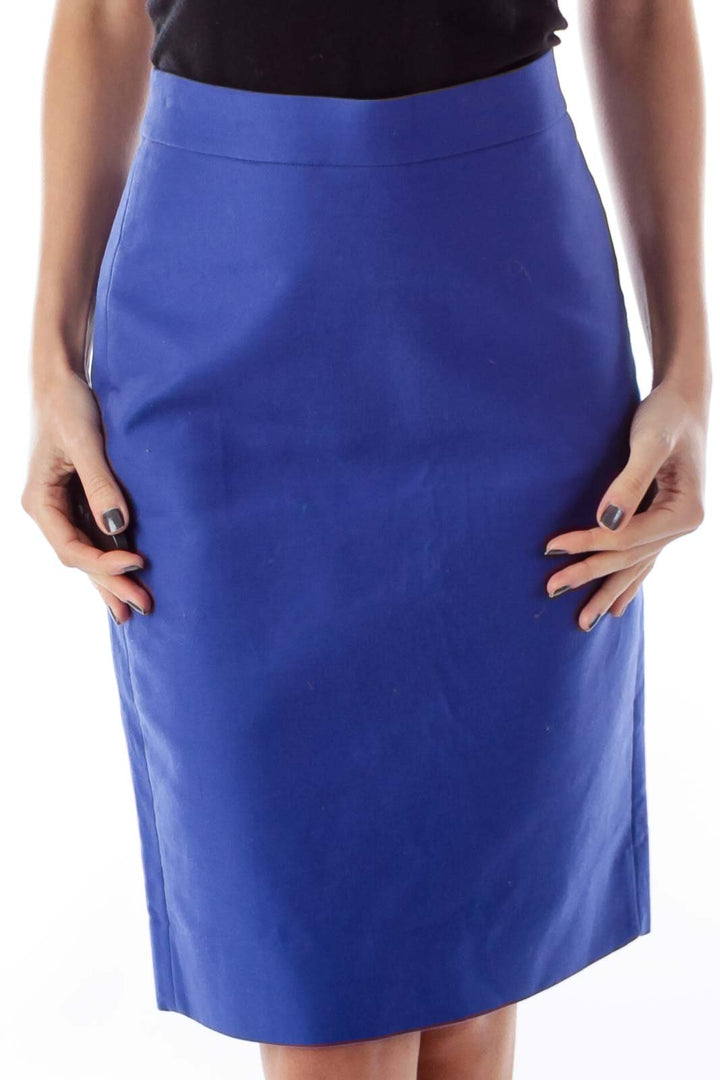 Blue Pencil Skirt