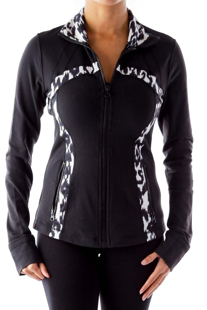 Black Animal Print Jacket