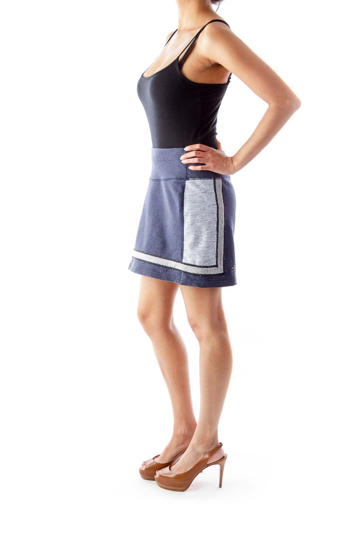 Blue & Gray Sport Skirt