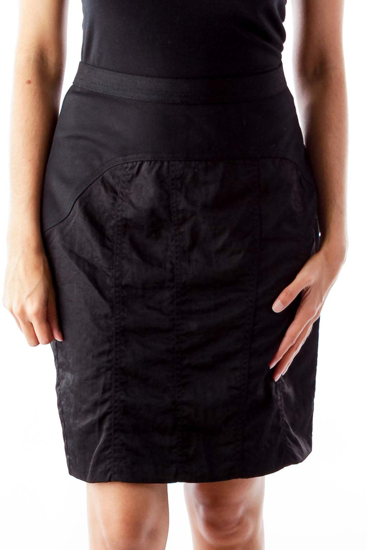 Black Nylon Skirt