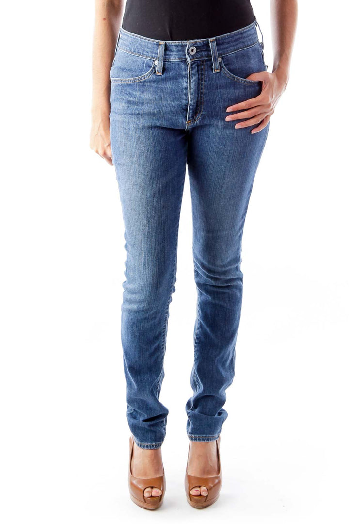 Blue Farrah Skinny Jeans