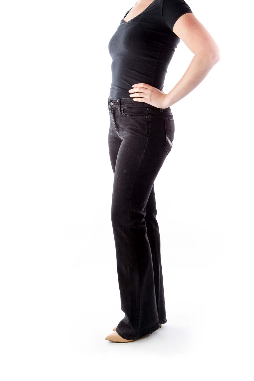 Black Flare Jeans