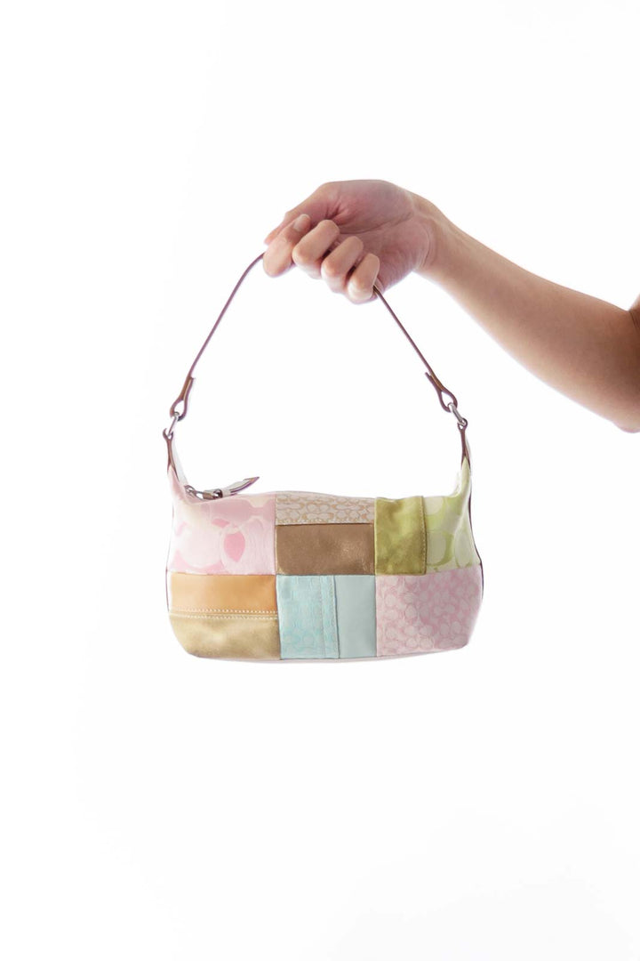 Pink & Green Patchwork Bag