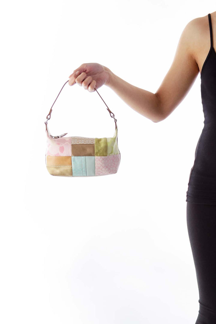 Pink & Green Patchwork Bag