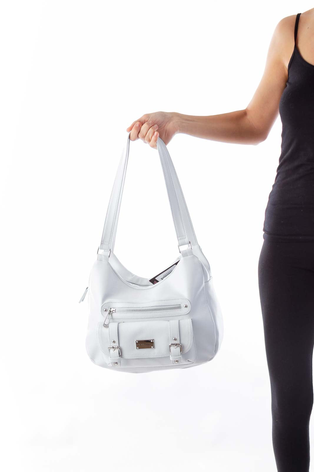 Light Gray Dahlia Bag