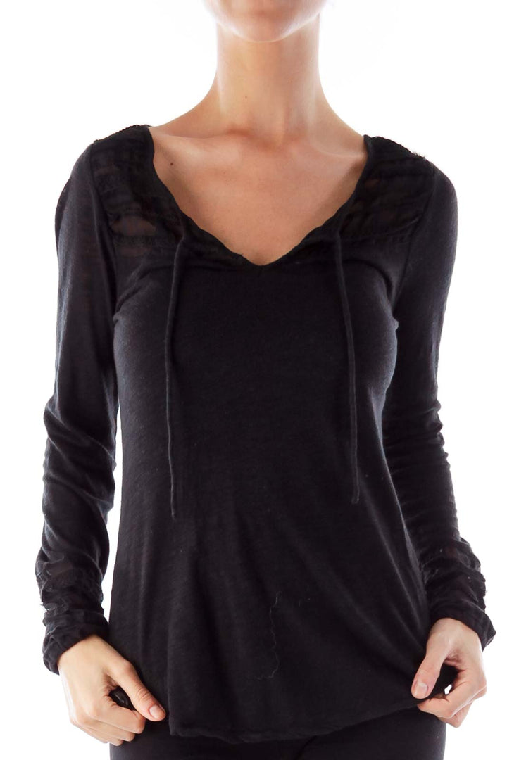 Black Trim Detail Shirt