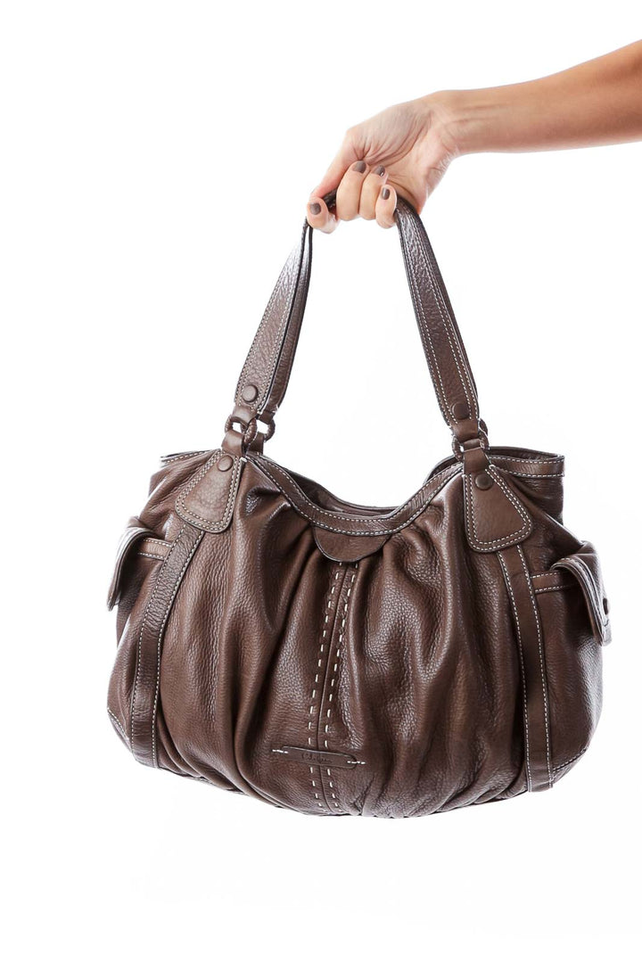 Brown Soft Shoulder Bag