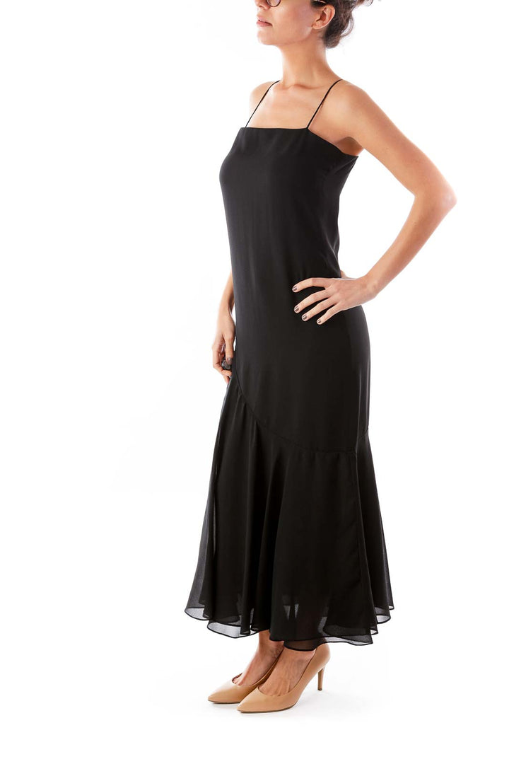 Black Long Cocktail Dress