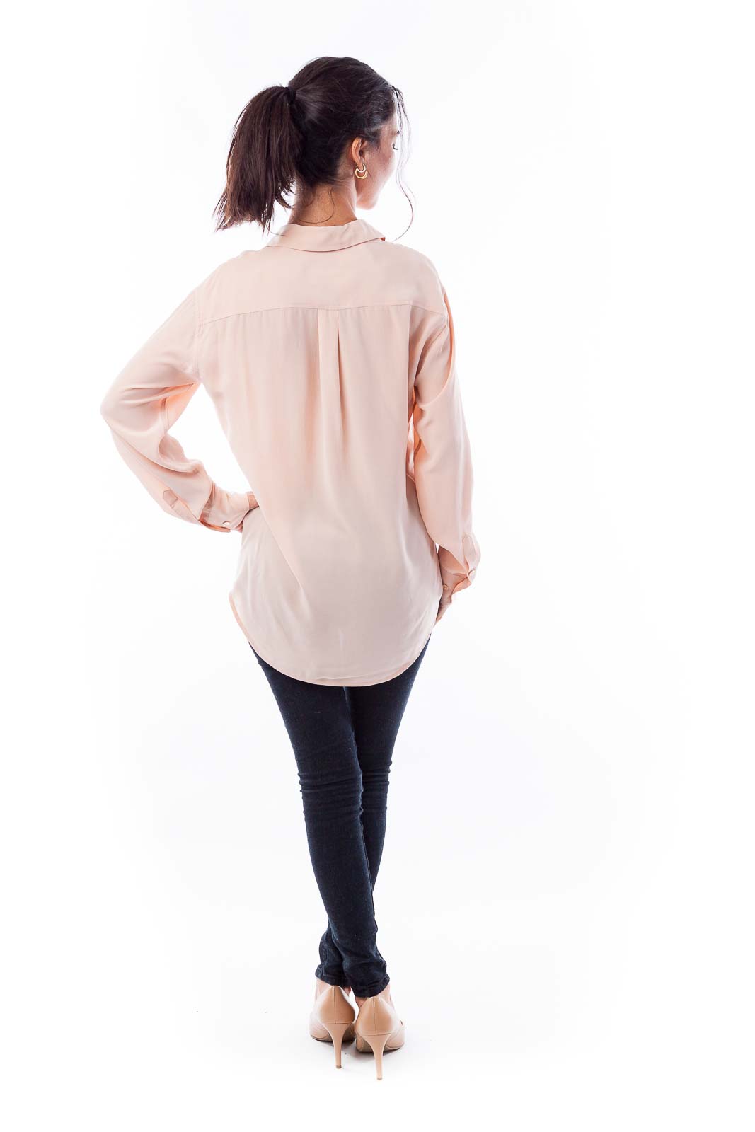 Peach Silk Top