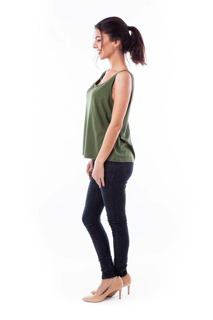 Army Green Tank Top