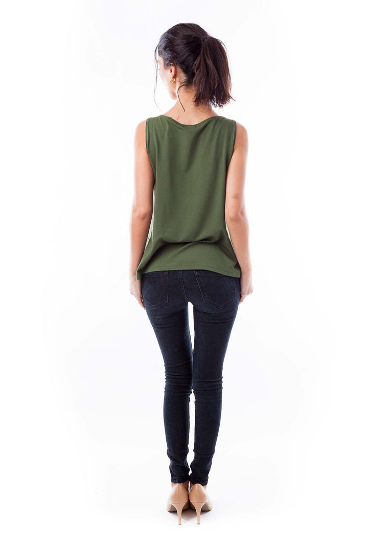 Army Green Tank Top