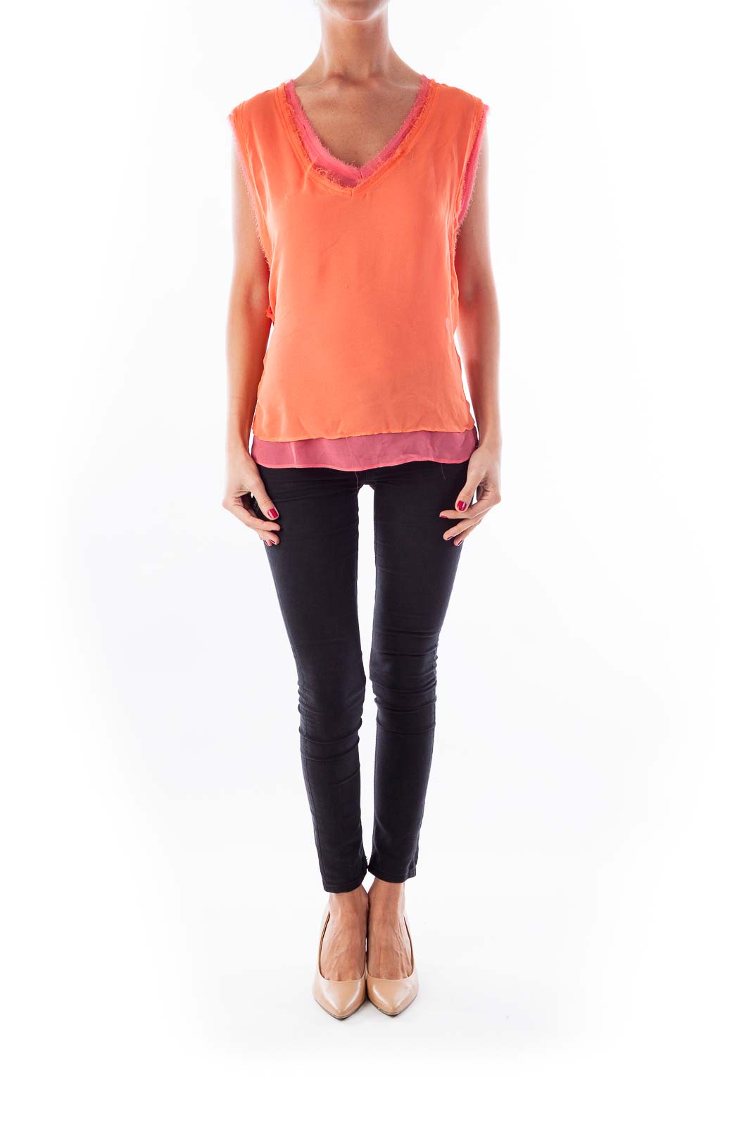 Orange & Pink Layer Tank