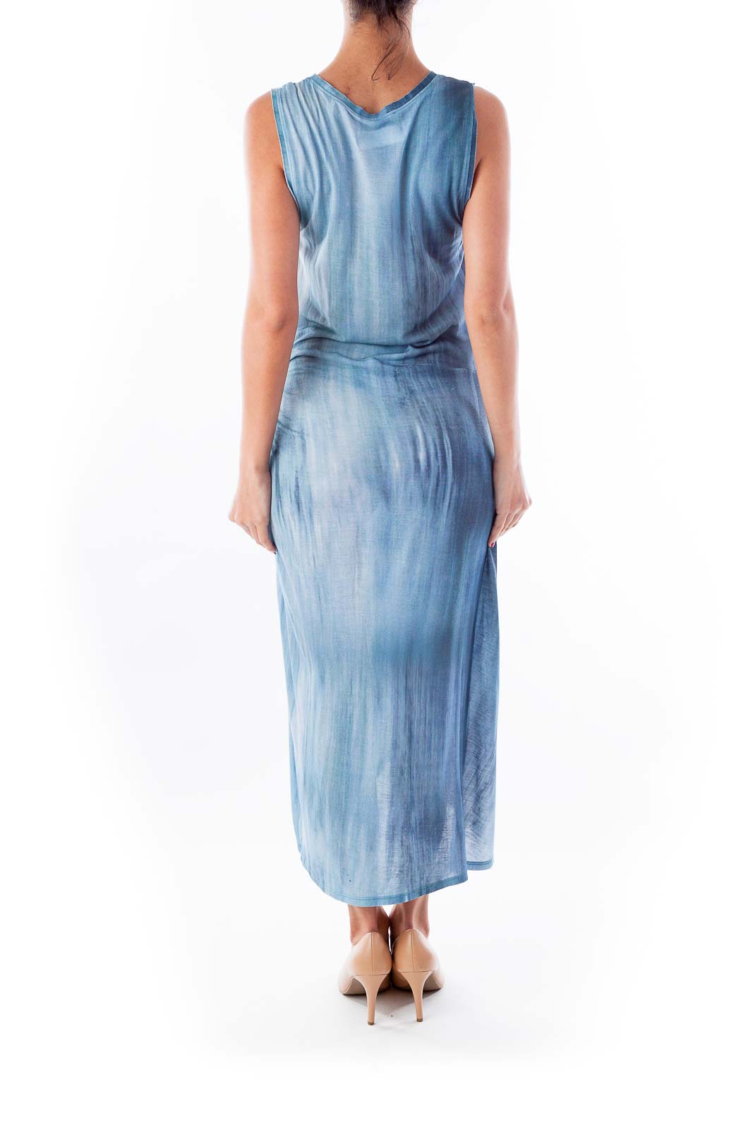 Blue Tie Dye Maxi Dress