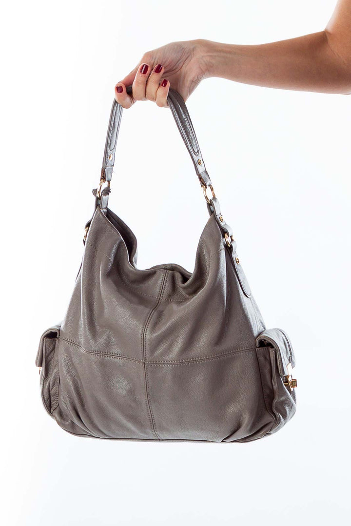 Taupe Hobo Bag