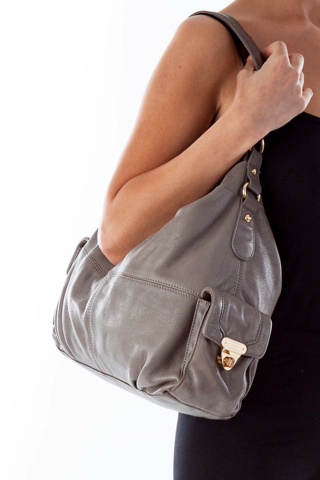 Taupe Hobo Bag