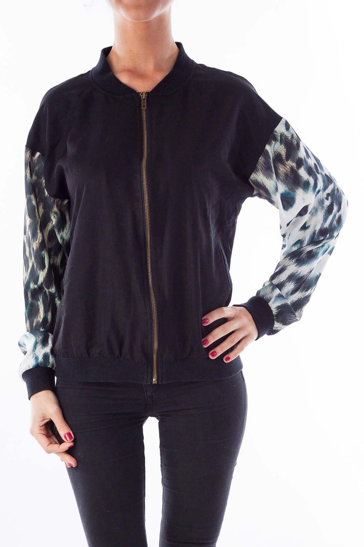 Black Cheetah Print Jacket