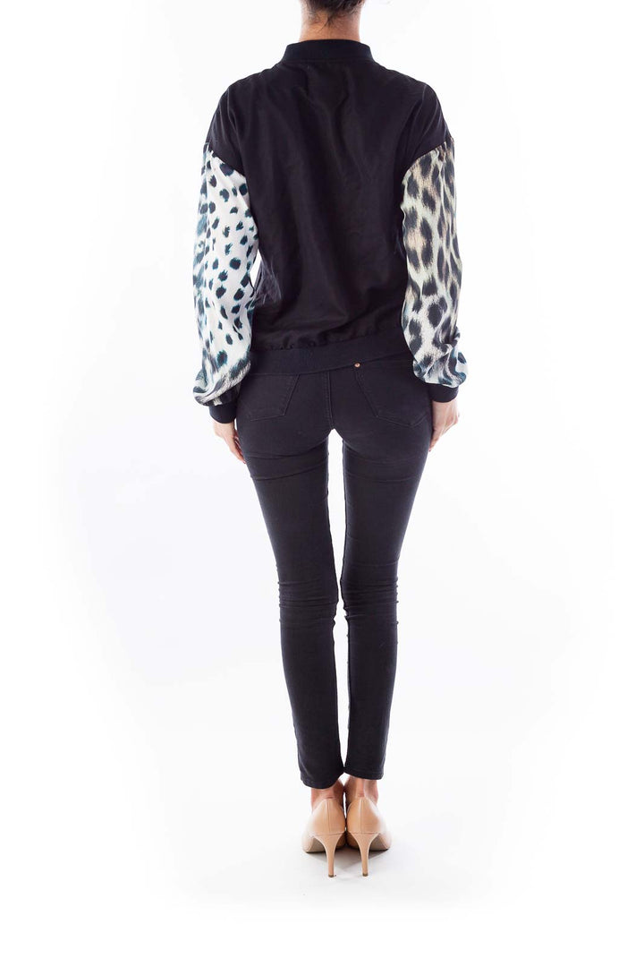 Black Cheetah Print Jacket