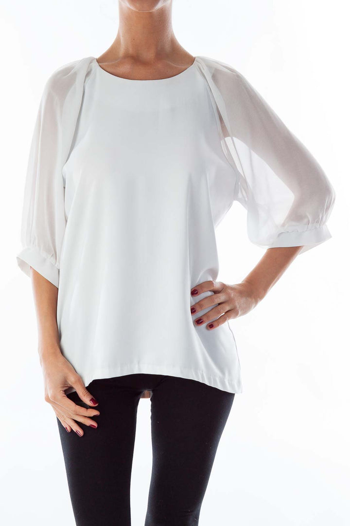 White Loose Blouse