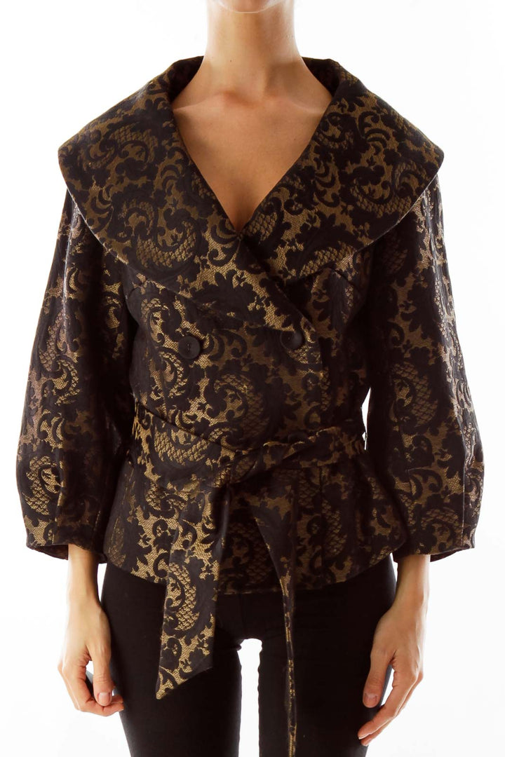 Black & Gold Embroidered Jacket