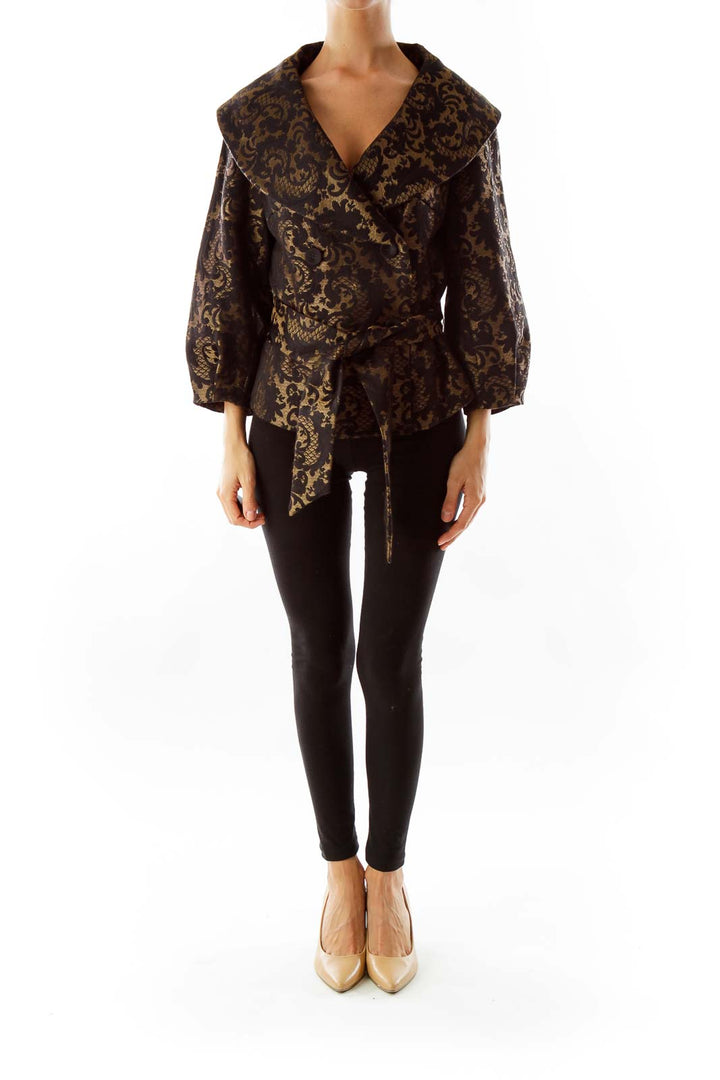 Black & Gold Embroidered Jacket