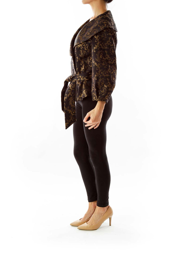 Black & Gold Embroidered Jacket