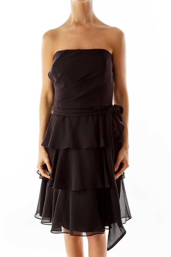 Black Strapless Dress