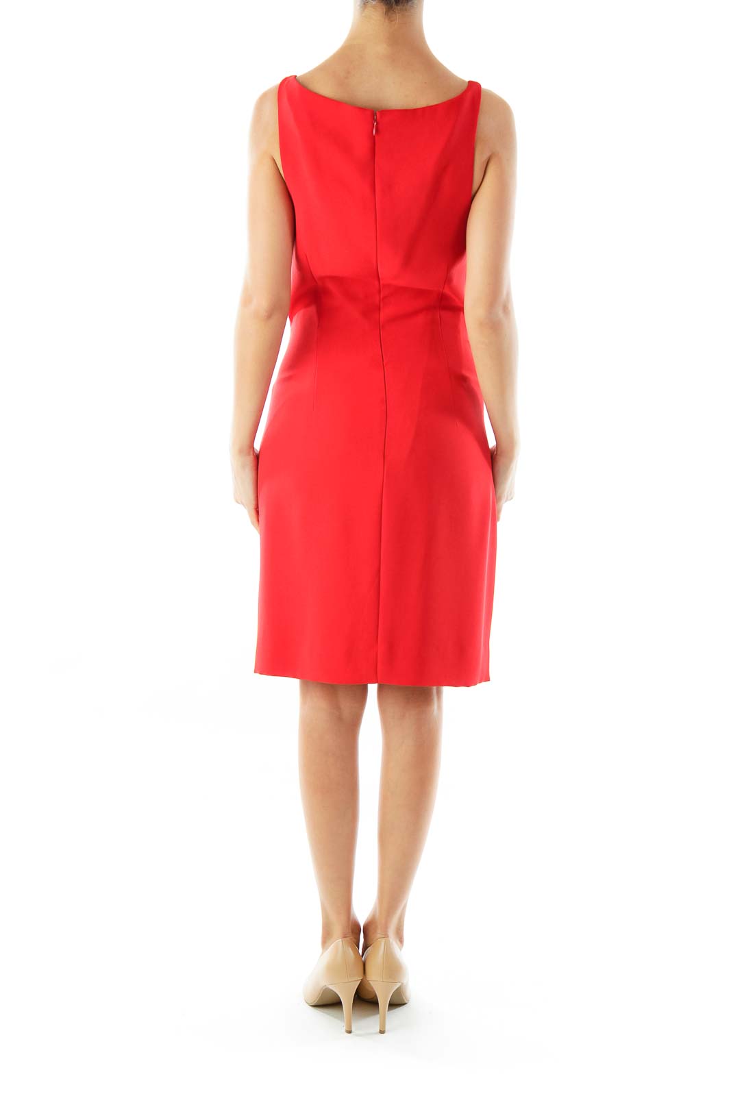 Red Fitted Cocktail Dress