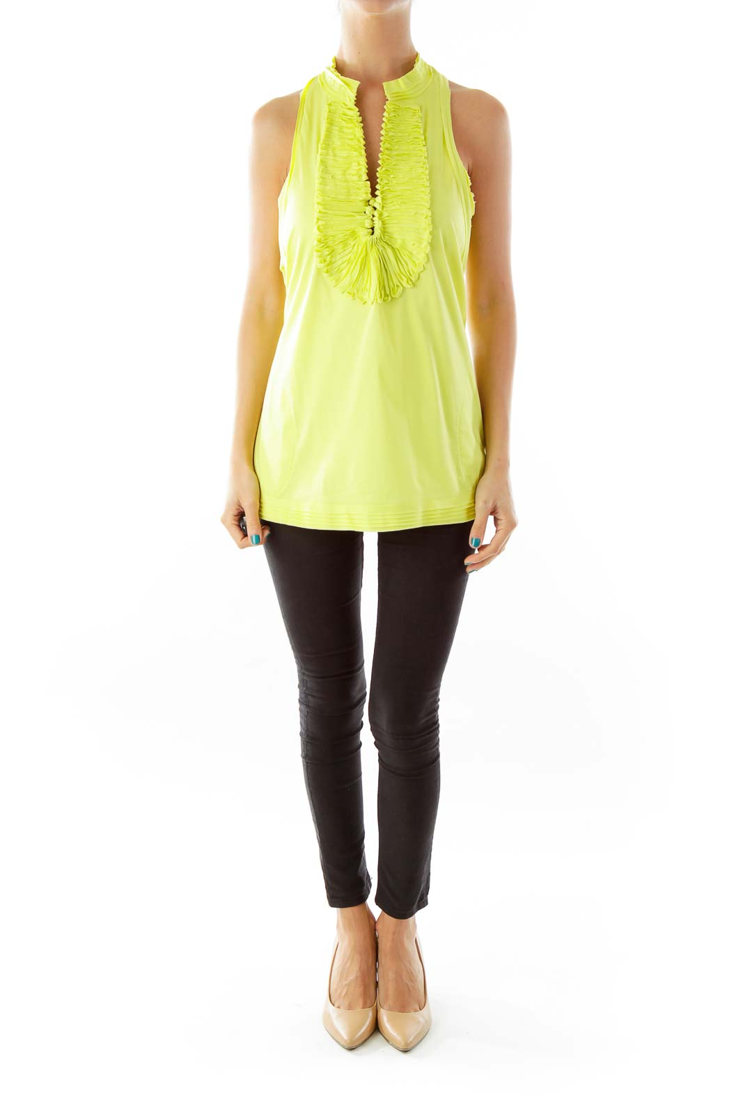 Lime Green Racerback Blouse