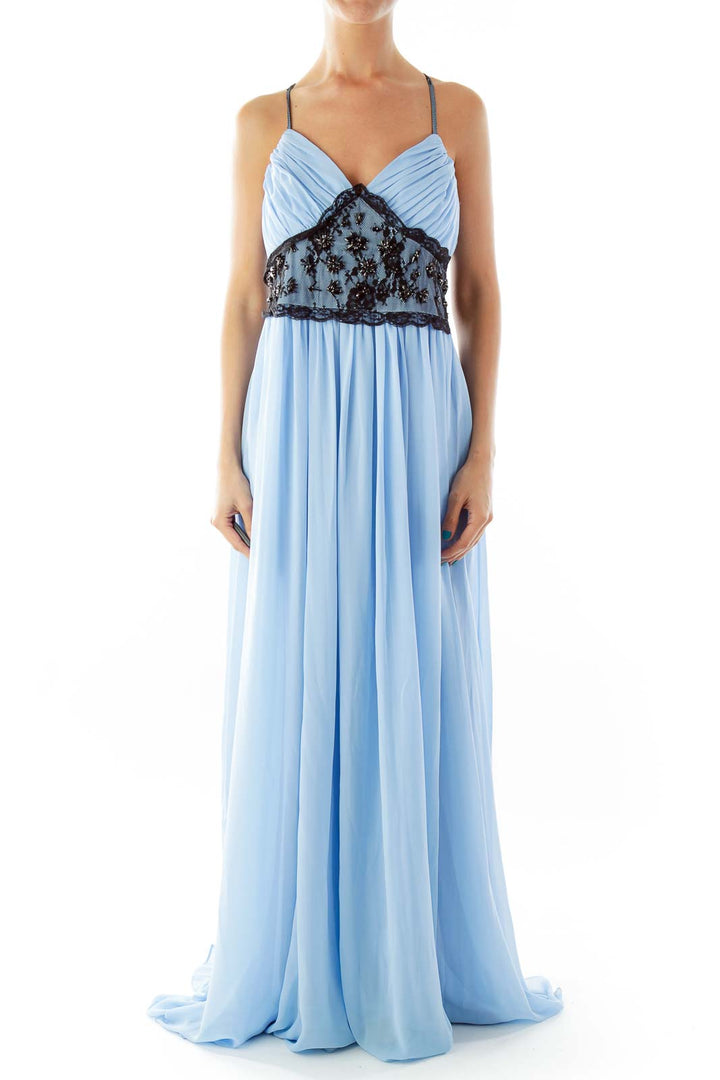 Baby Blue Evening Dress