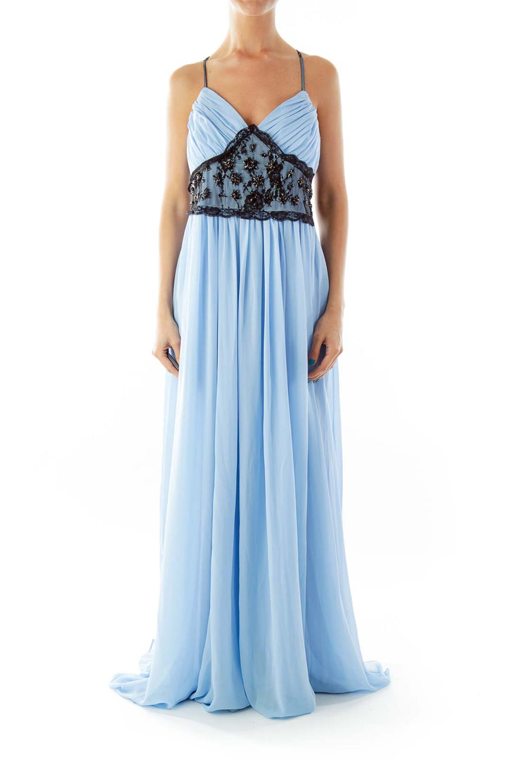 Baby Blue Evening Dress