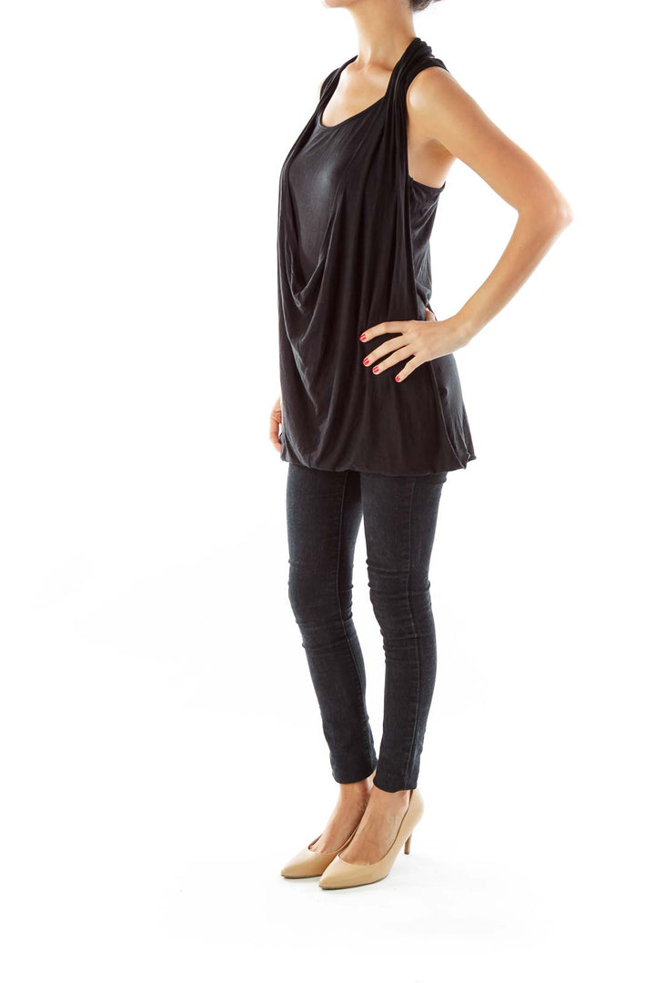 Black Loose Tank Top