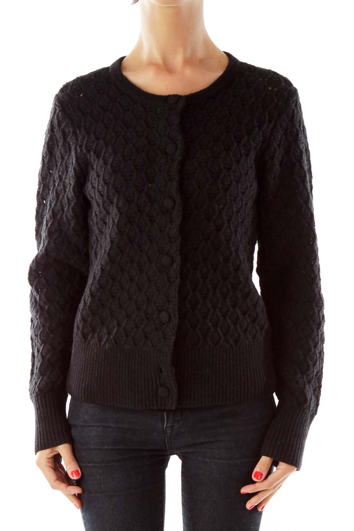 Black Knit Cardigan