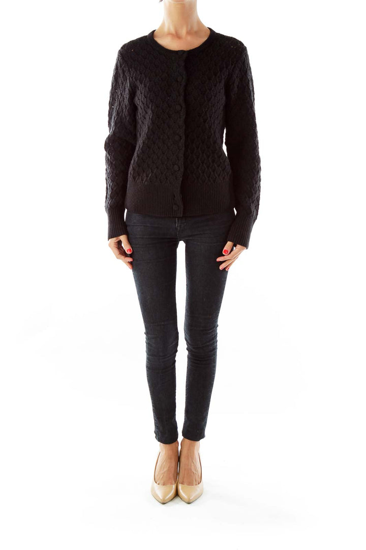 Black Knit Cardigan