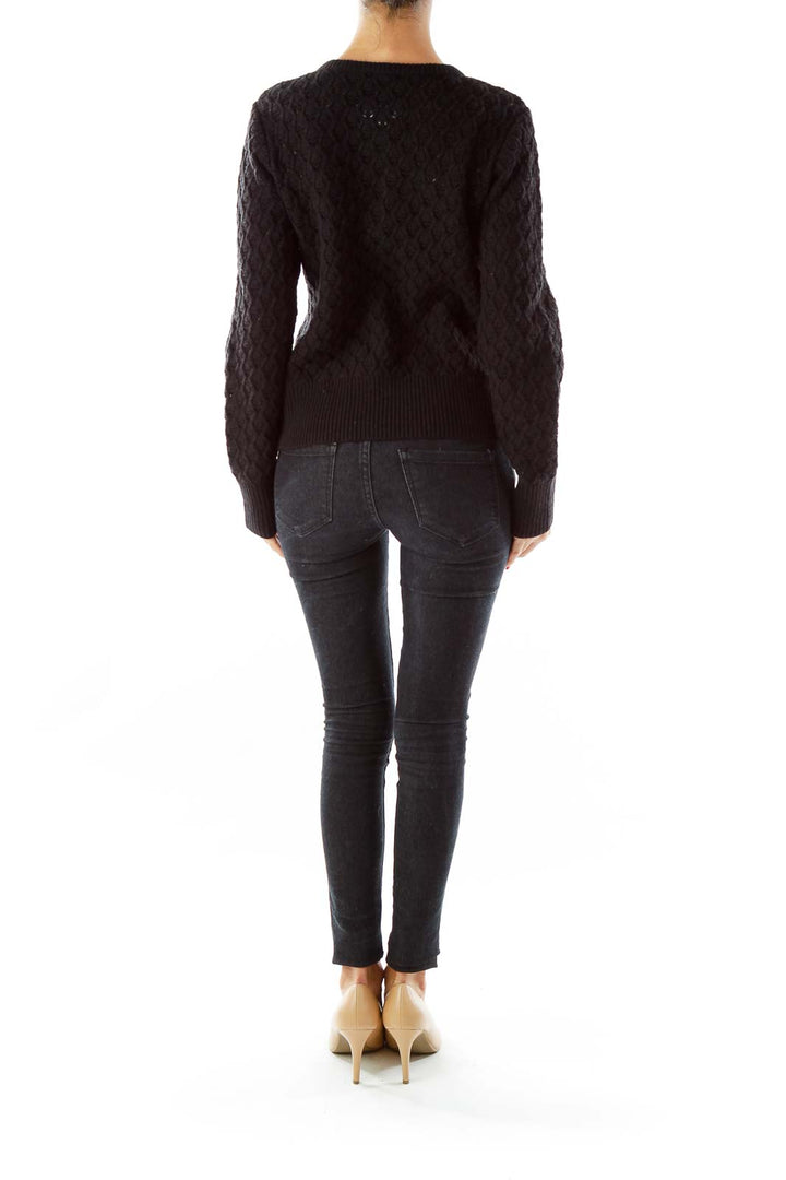 Black Knit Cardigan