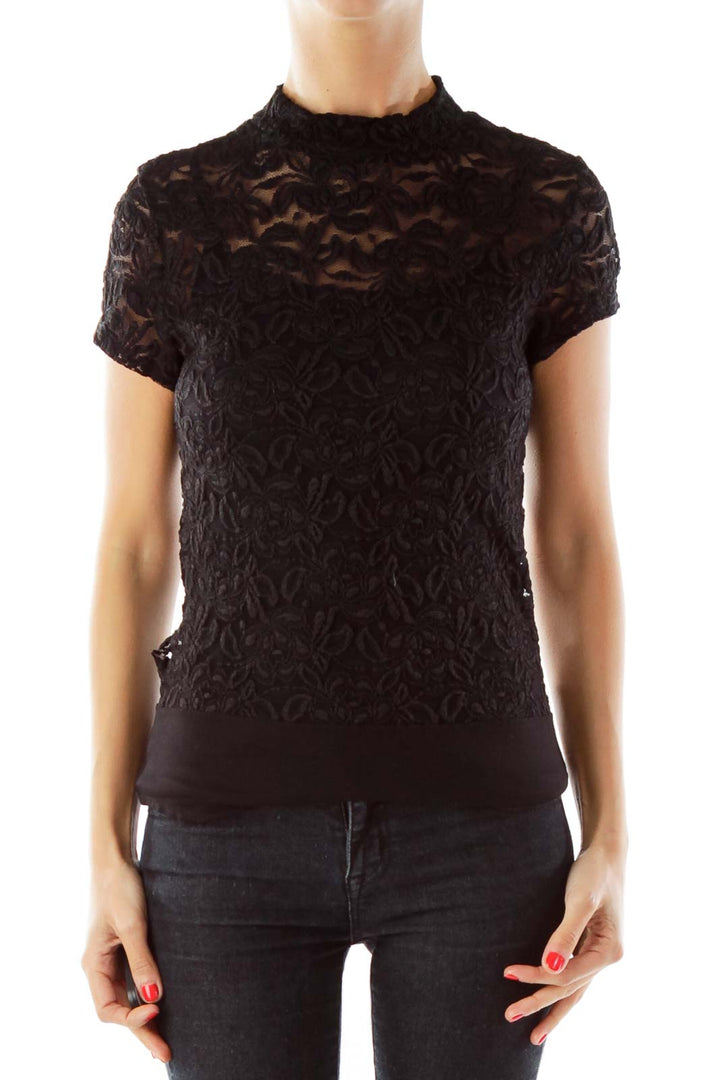 Black Lace Body Suit