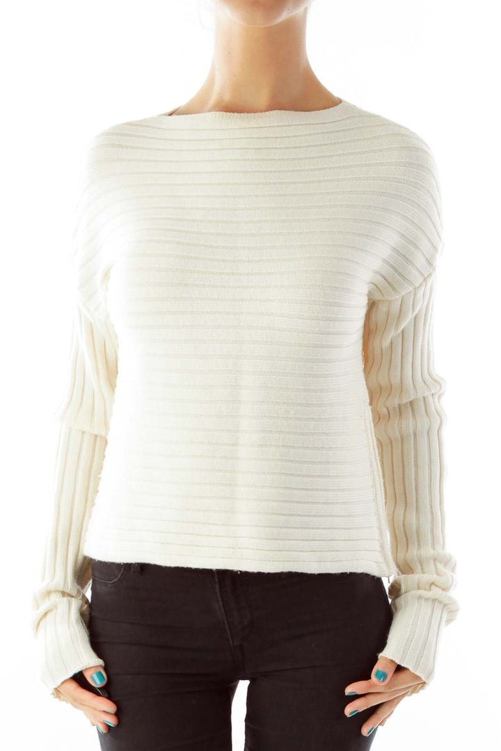 Cream Merino Wool Sweater