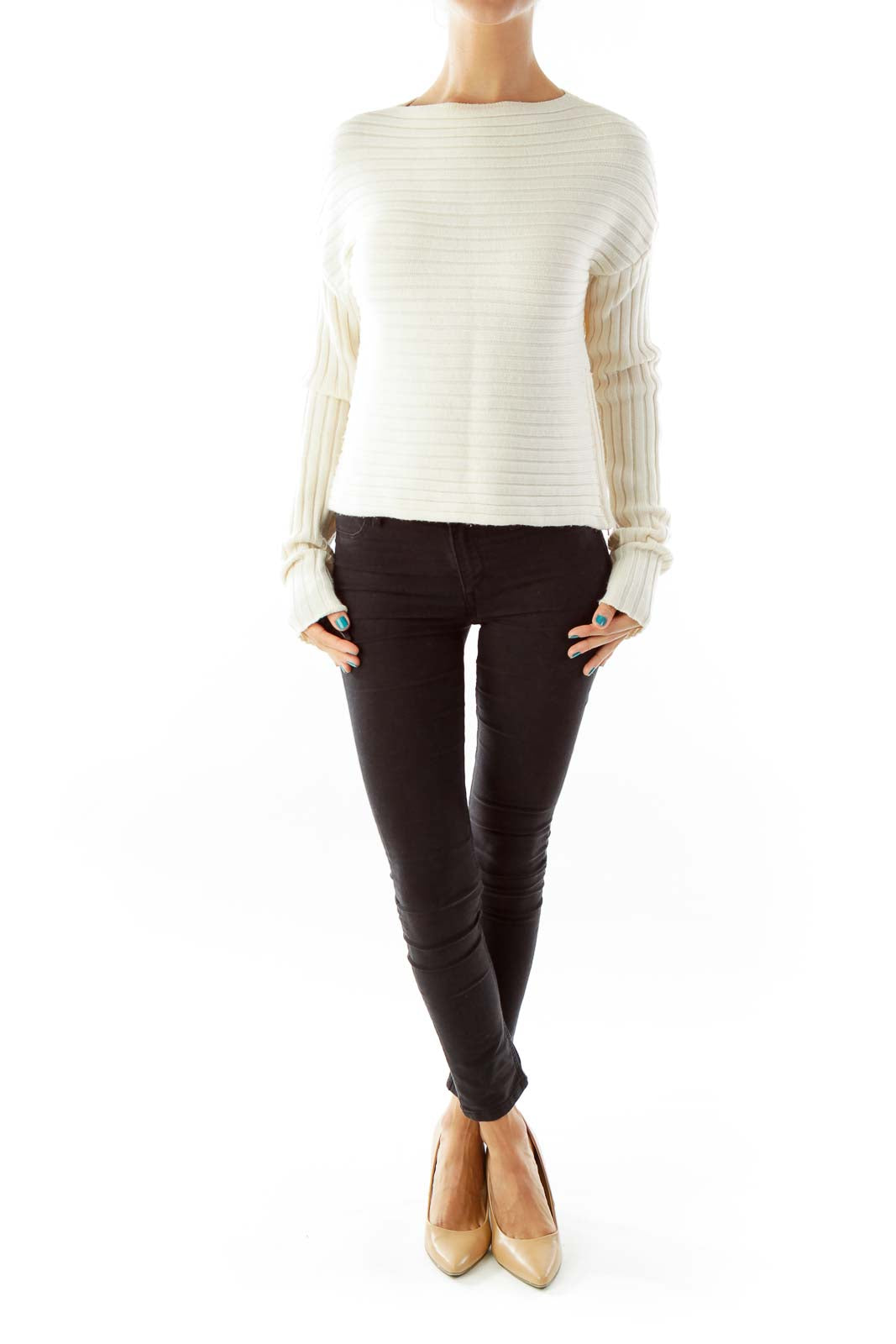 Cream Merino Wool Sweater