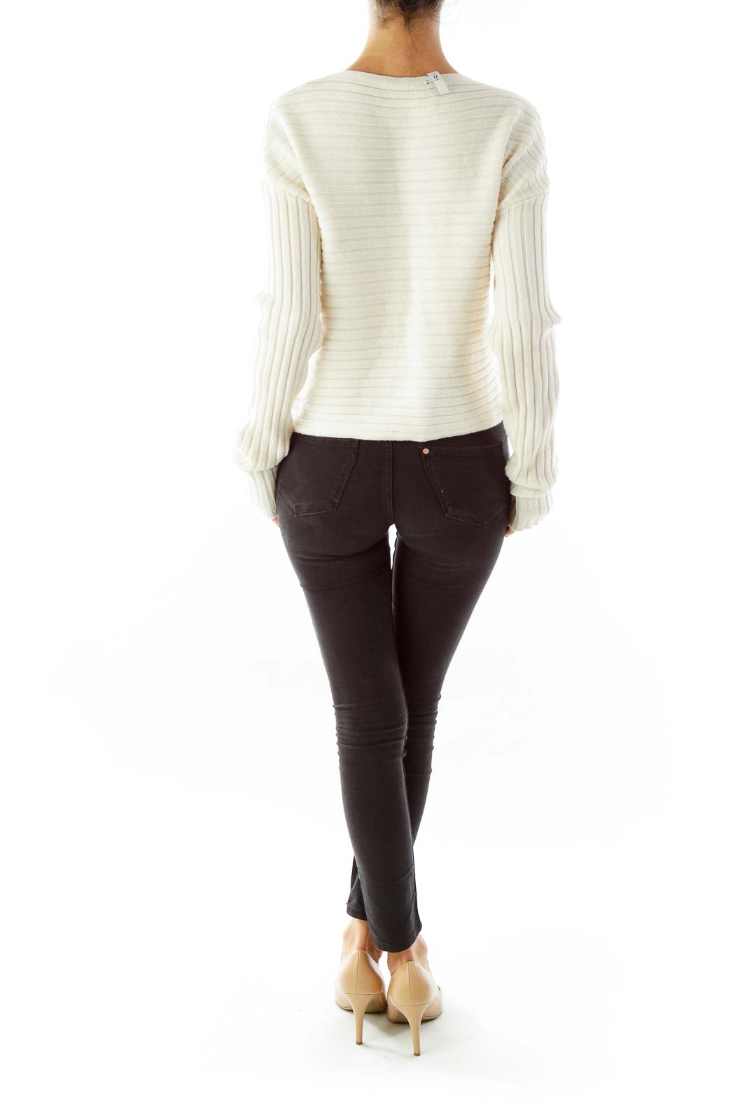 Cream Merino Wool Sweater