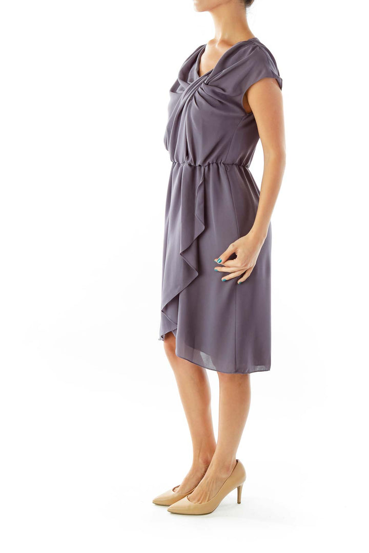 Blue Gray Work Dress