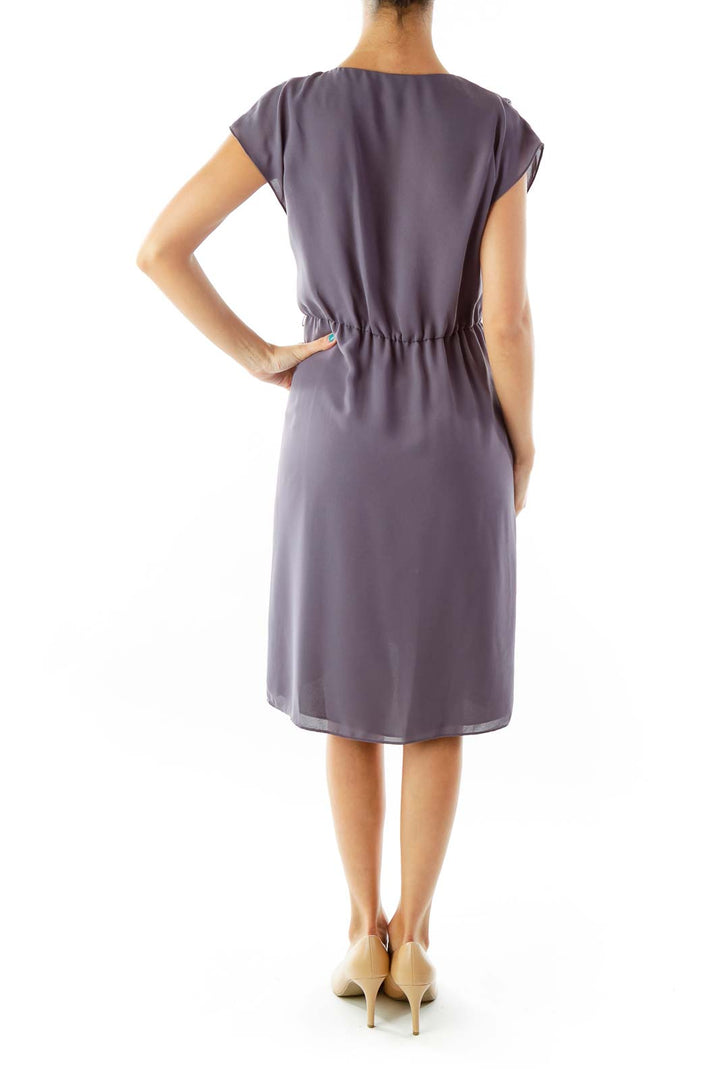 Blue Gray Work Dress