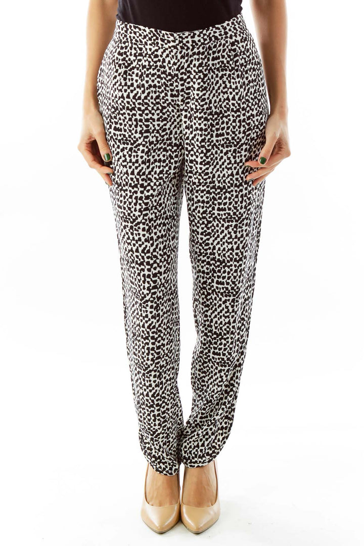 Black & White Printed Pants