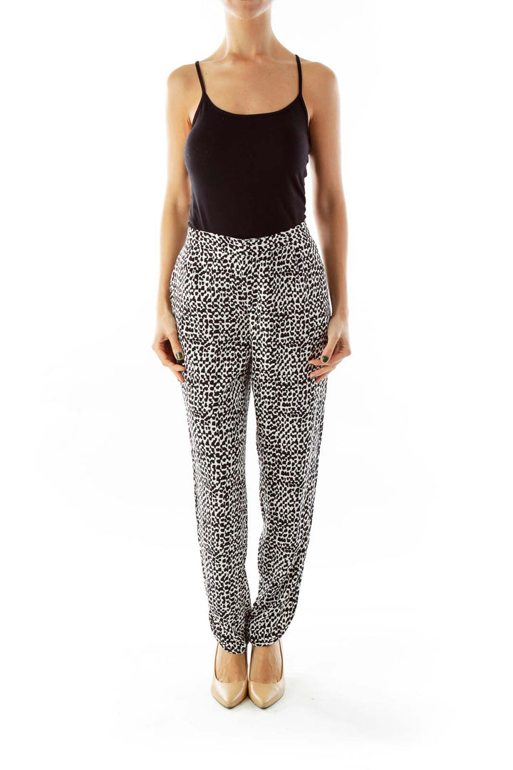 Black & White Printed Pants