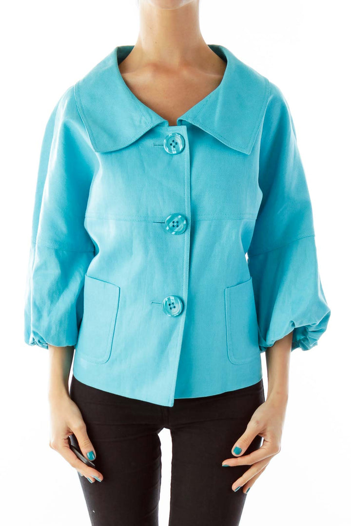 Turquoise Loose Blazer