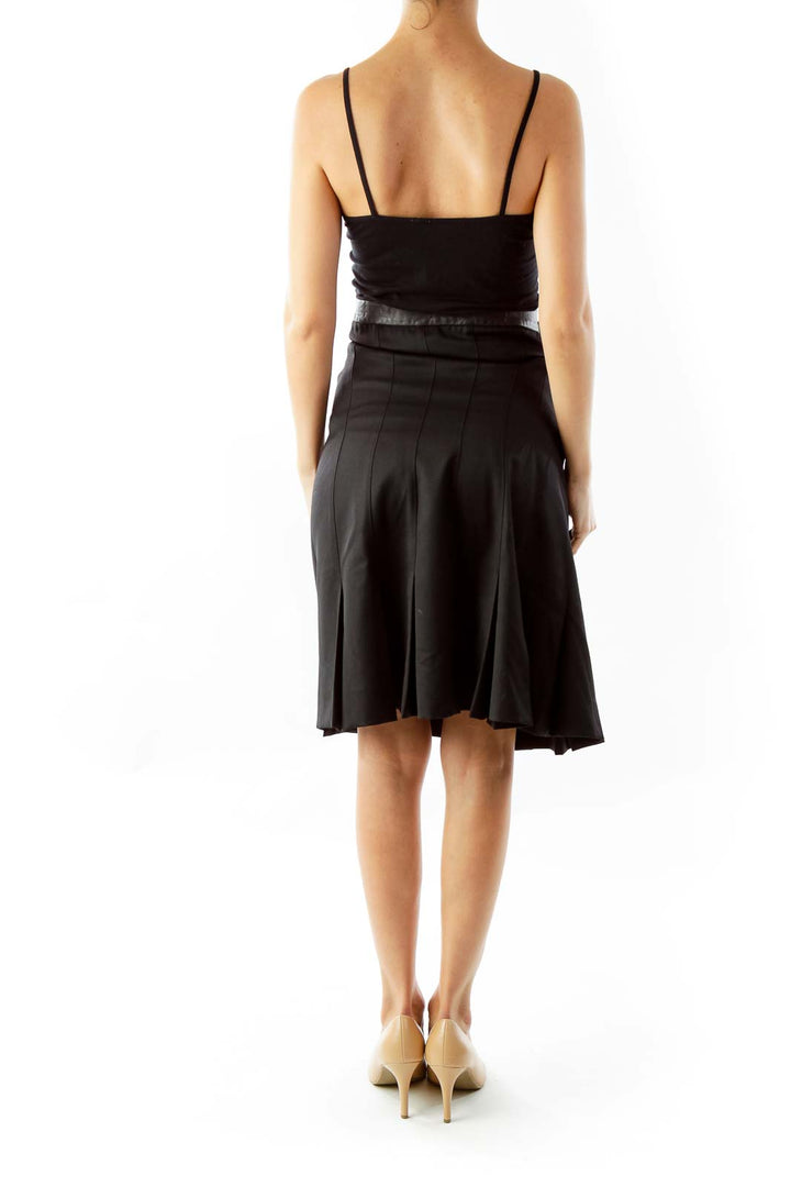 Black Belted Cocktail Dress